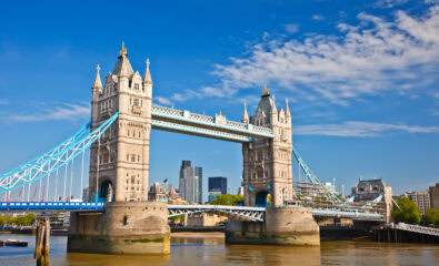 Tower Bridge in London, UK